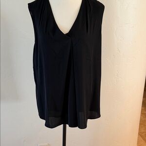 White House Black Market Black Sleeveless V-Neck Camisole
